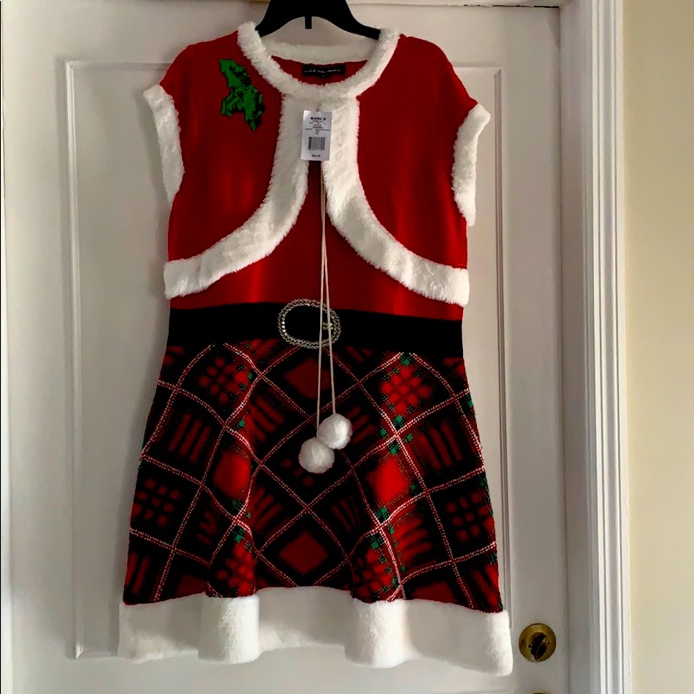 Mrs Claus Christmas knit sweater dress XXL
